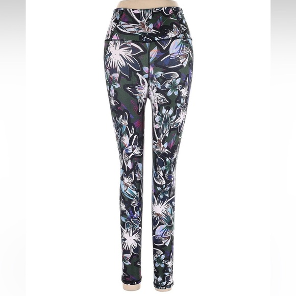 Betsey Johnson Performance Floral Leggings Women’s Size XS Yoga Athletic Sporty - Picture 3 of 6